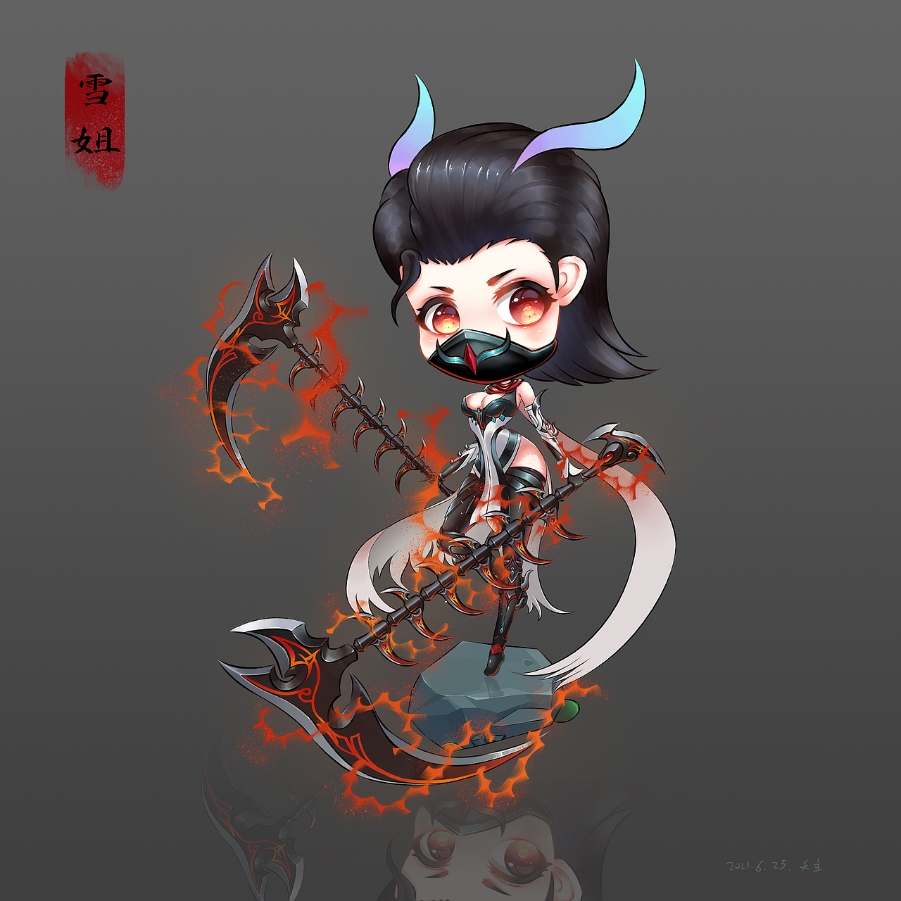 凌雪阁-学姐（图ZMjYwNDgzMjU2） - 游戏原画 - 站酷设计师夭主原创素材 - 站酷ZCOOL