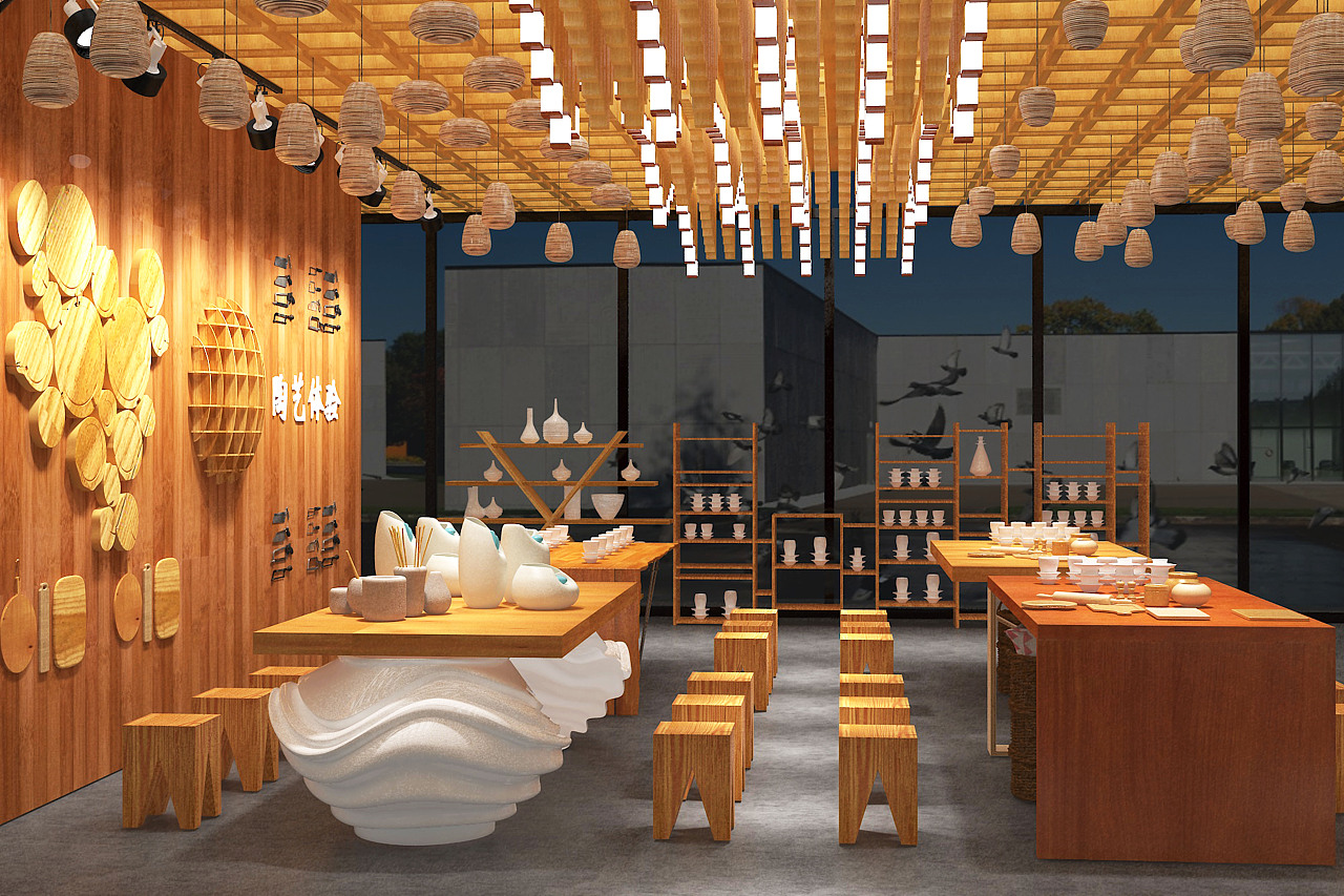 陶艺餐具展厅设计 #青春答卷2017