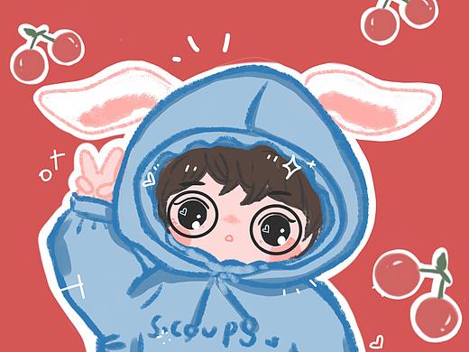 崔胜澈卡通红包封面