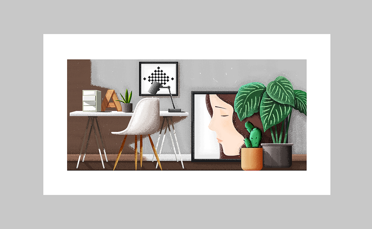 手绘插画-头像、风景、建筑、闪屏…