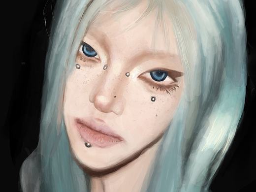 procreate  厚涂头像