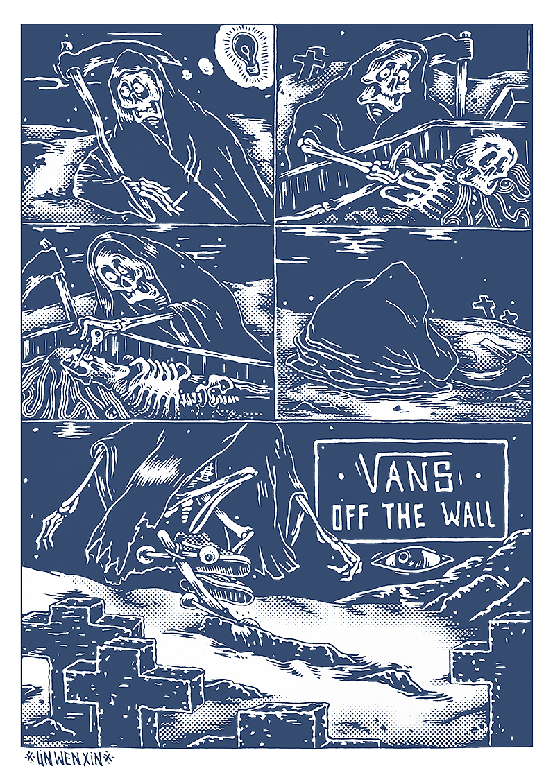 为vans创作的短片漫画。