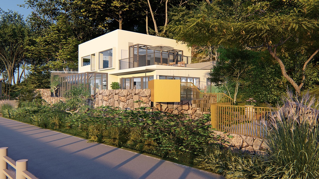 宁波象山"海上牧心"度假民宿建筑改造工程（图ZMTI4MjA2MzQw） - 景观设计 - 站酷设计师游鱼pursue原创素材 - 站酷ZCOOL