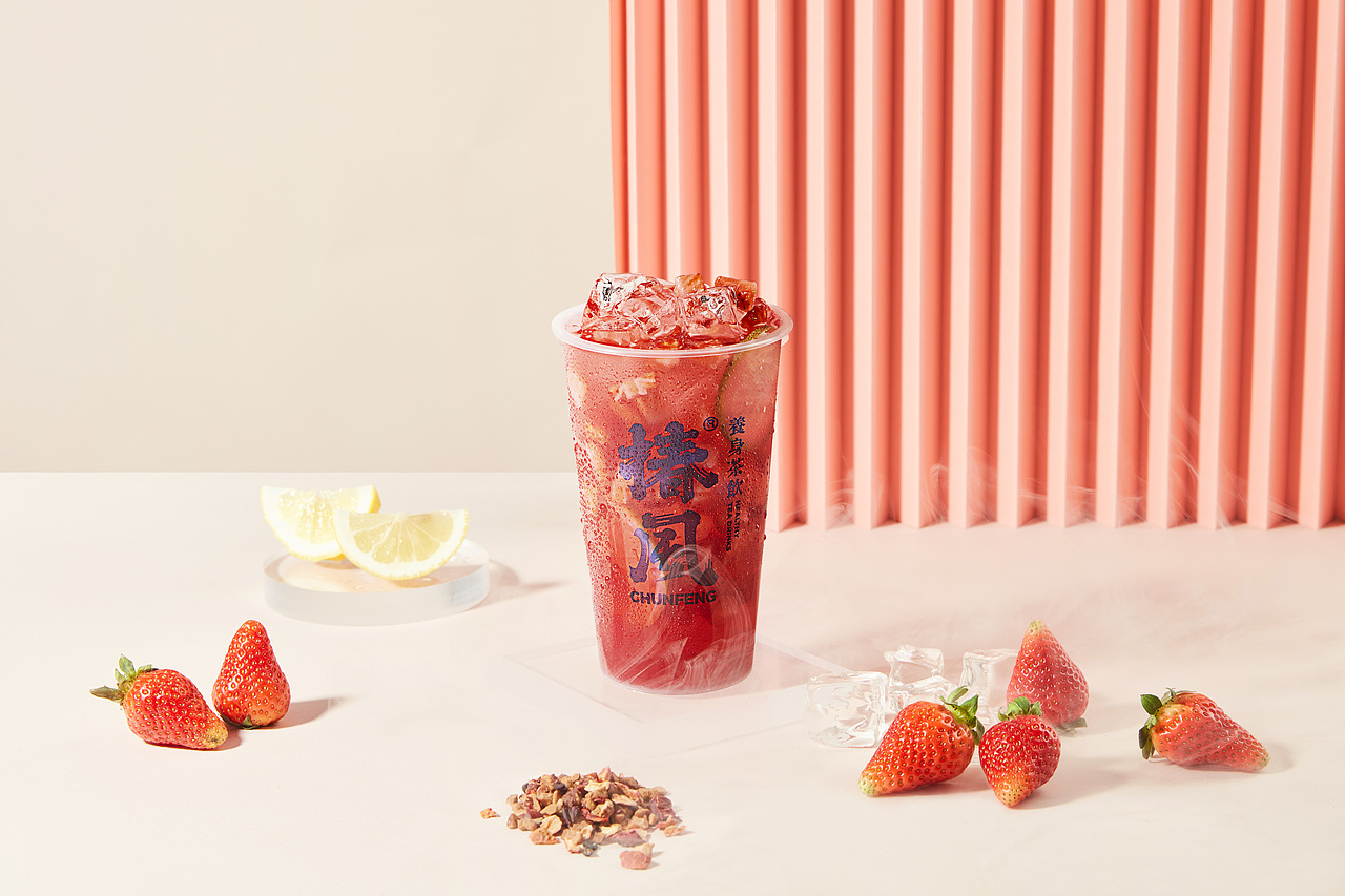 饮品摄影｜椿风茶饮 夏日清凉饮品（图ZMjU3NzkyODcy） - 产品摄影 - 站酷设计师卤咸RUN原创素材 - 站酷ZCOOL