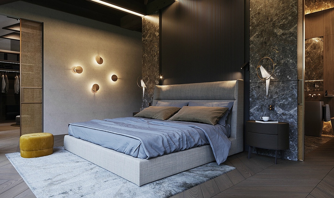 1992效果图现代风格餐厅卧室出图效果图