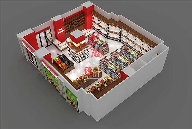 生鲜便利店|空间|家装设计|艺瀚设计中心_原创作品-站酷zcool