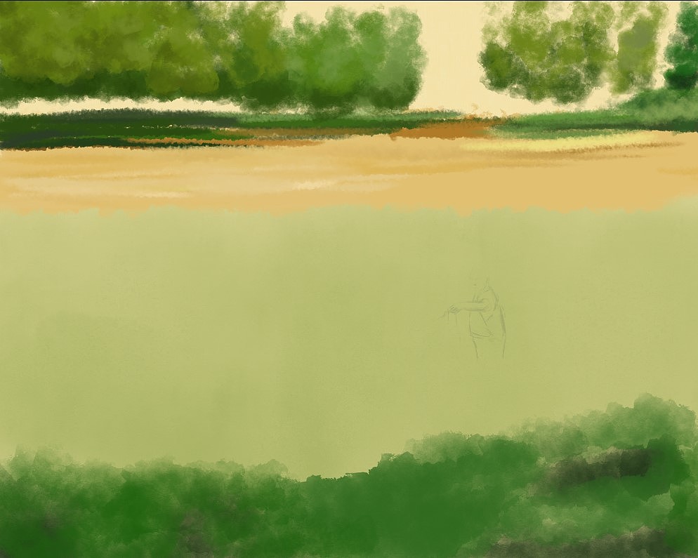 《老爸捞螺蛳》（图ZMzAxNzY0Nzg4） - 创作习作 - 站酷设计师养心房主原创素材 - 站酷ZCOOL