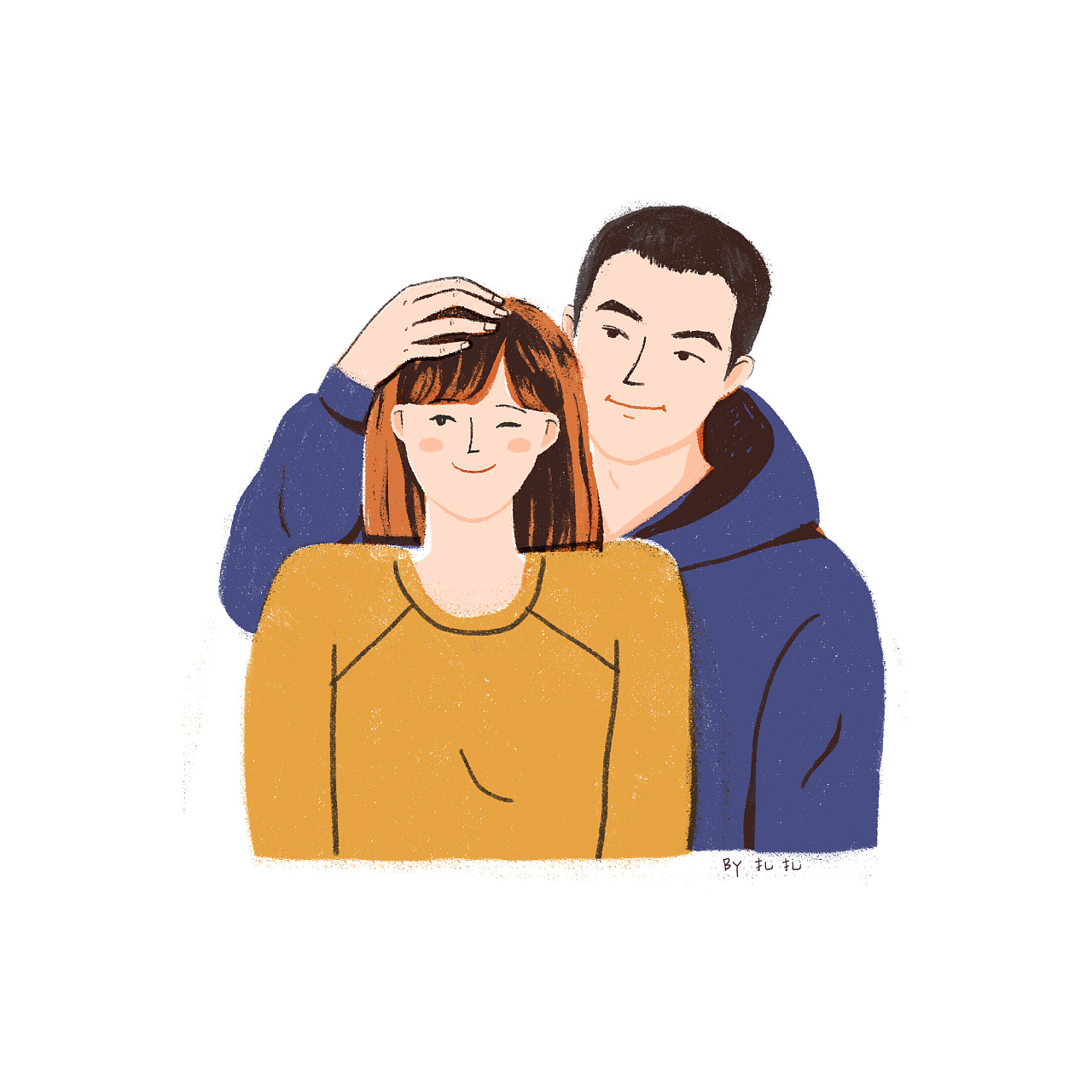 定制头像|插画|商业插画|扎扎213 - 原创作品 - 站酷 (zcool)