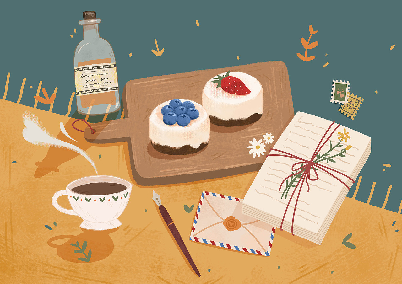 秋日下午茶（图ZMTg2MDMxOTc2） - 儿童插画 - 站酷设计师珀川十九卿原创素材 - 站酷ZCOOL