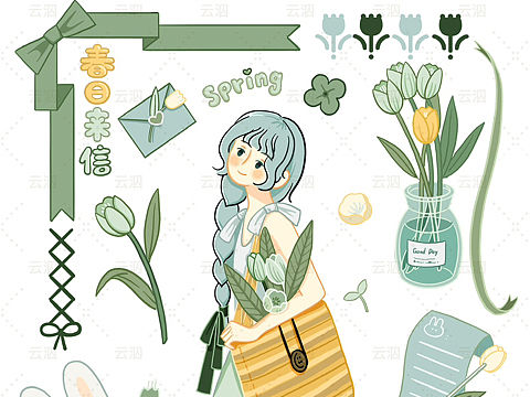 【可爱风插画】走过四季