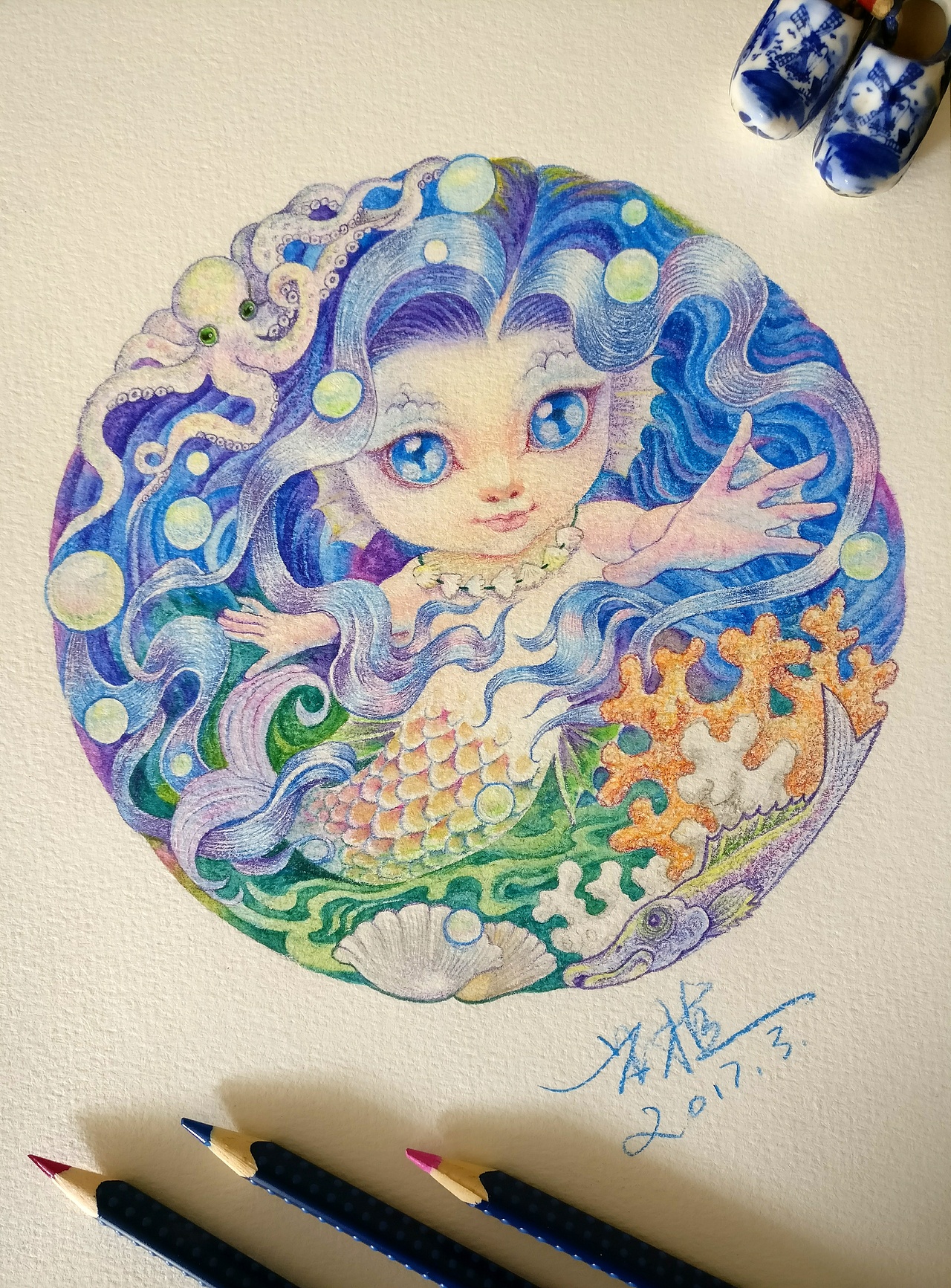 山海经之q版鲮鱼中国自己的美人鱼