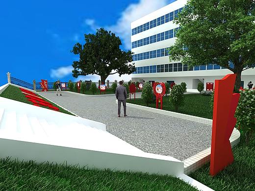 绿植氛围布置  效果图设计 3D