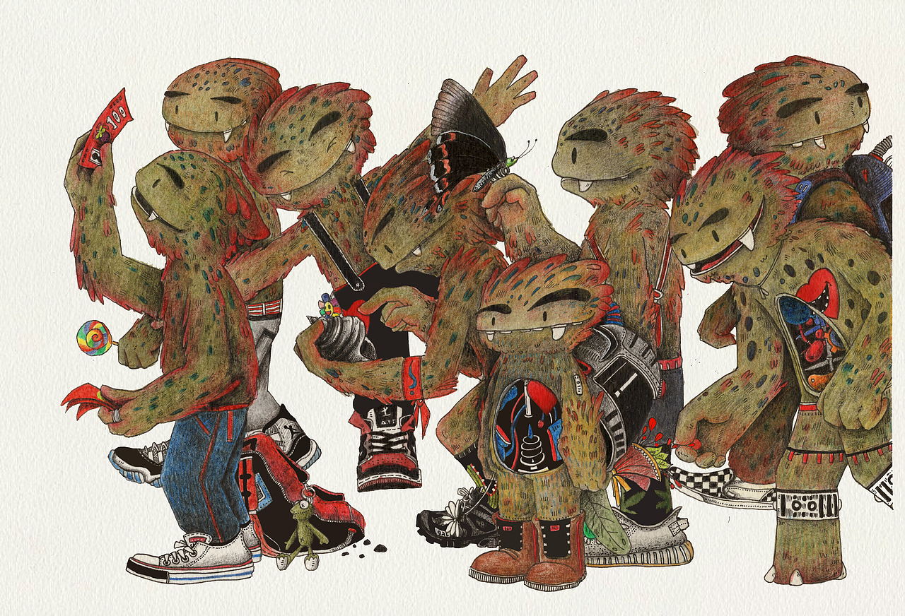 19年的一些插画整理（图ZMTc0NDg0Njg0） - 艺术插画 - 站酷设计师阿鹤会发光原创素材 - 站酷ZCOOL