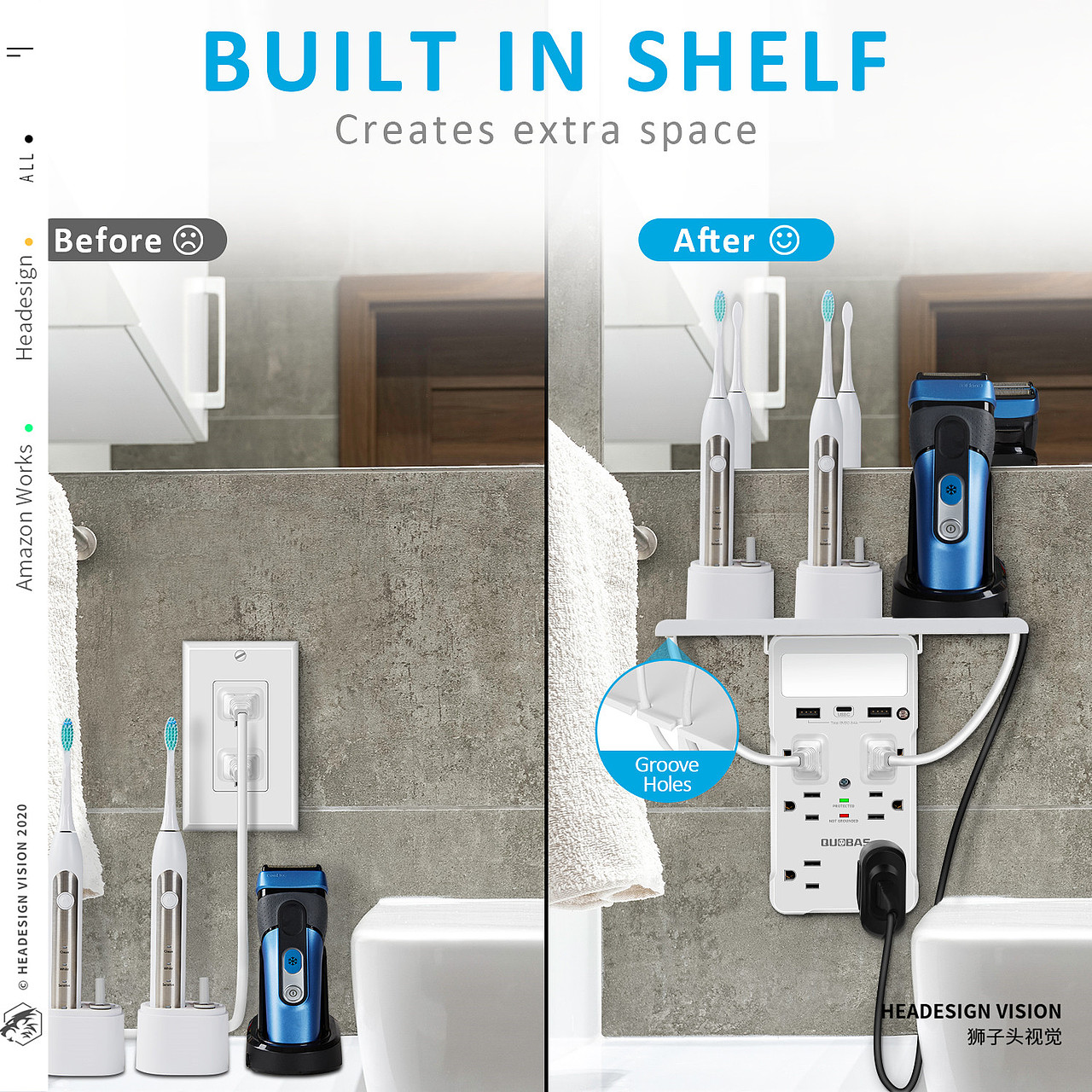 插座产品拍摄_主图设计_A+页面设计-狮子头视觉