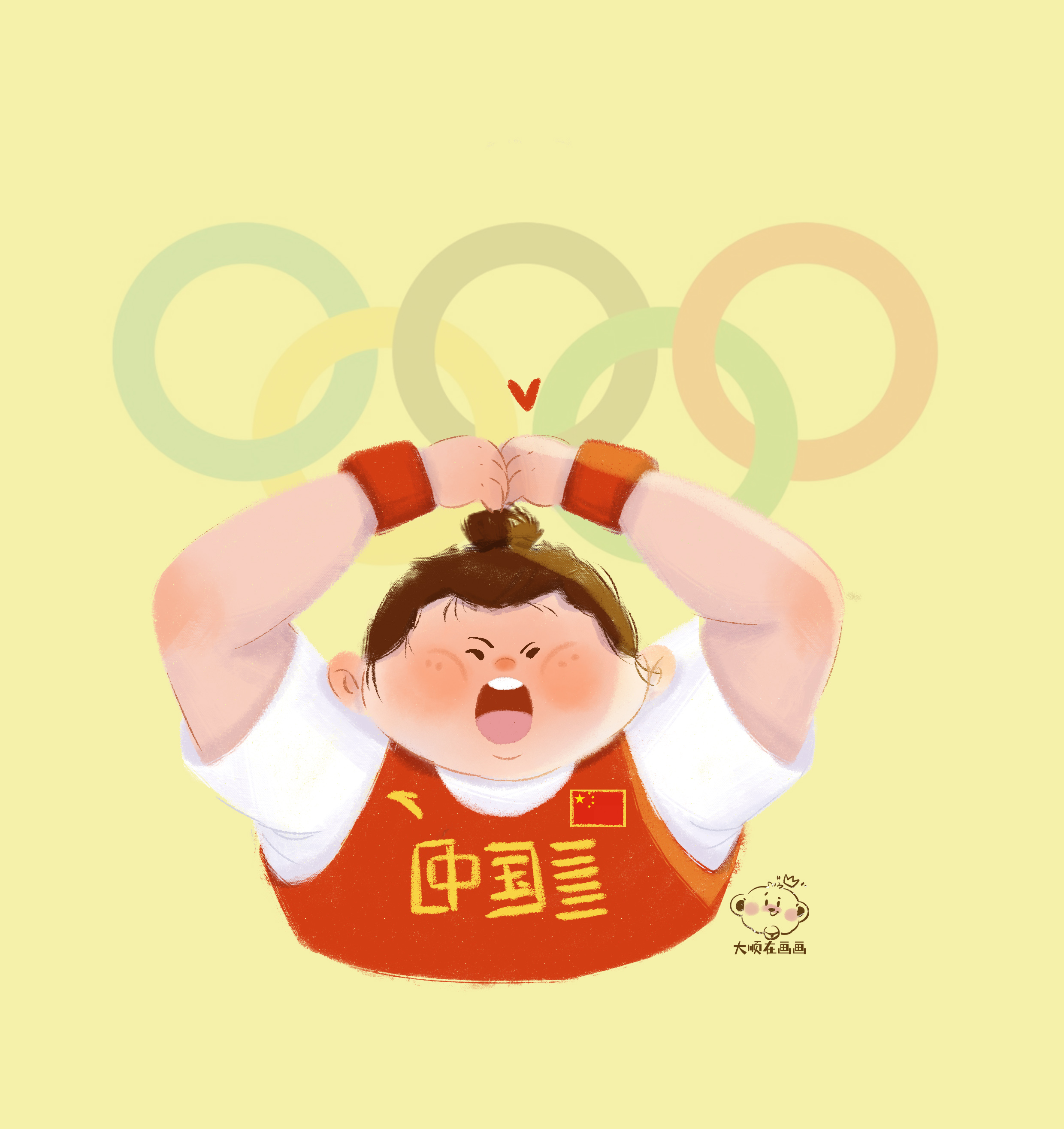 萌！慈溪手绘达人创作奥运健儿Q版形象 看了都想收藏-新闻中心-中国宁波网