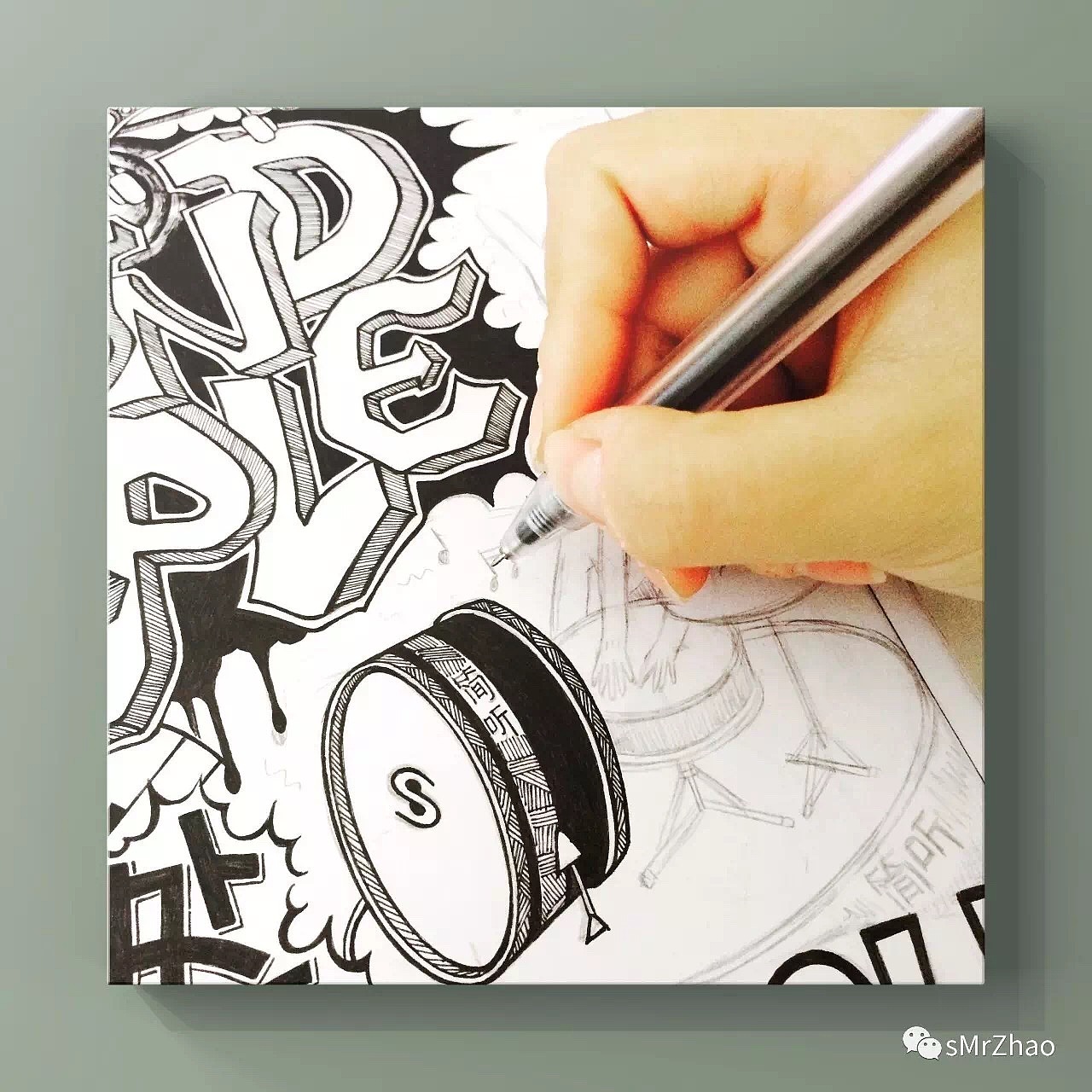 sMrZhao 字体纹身设计