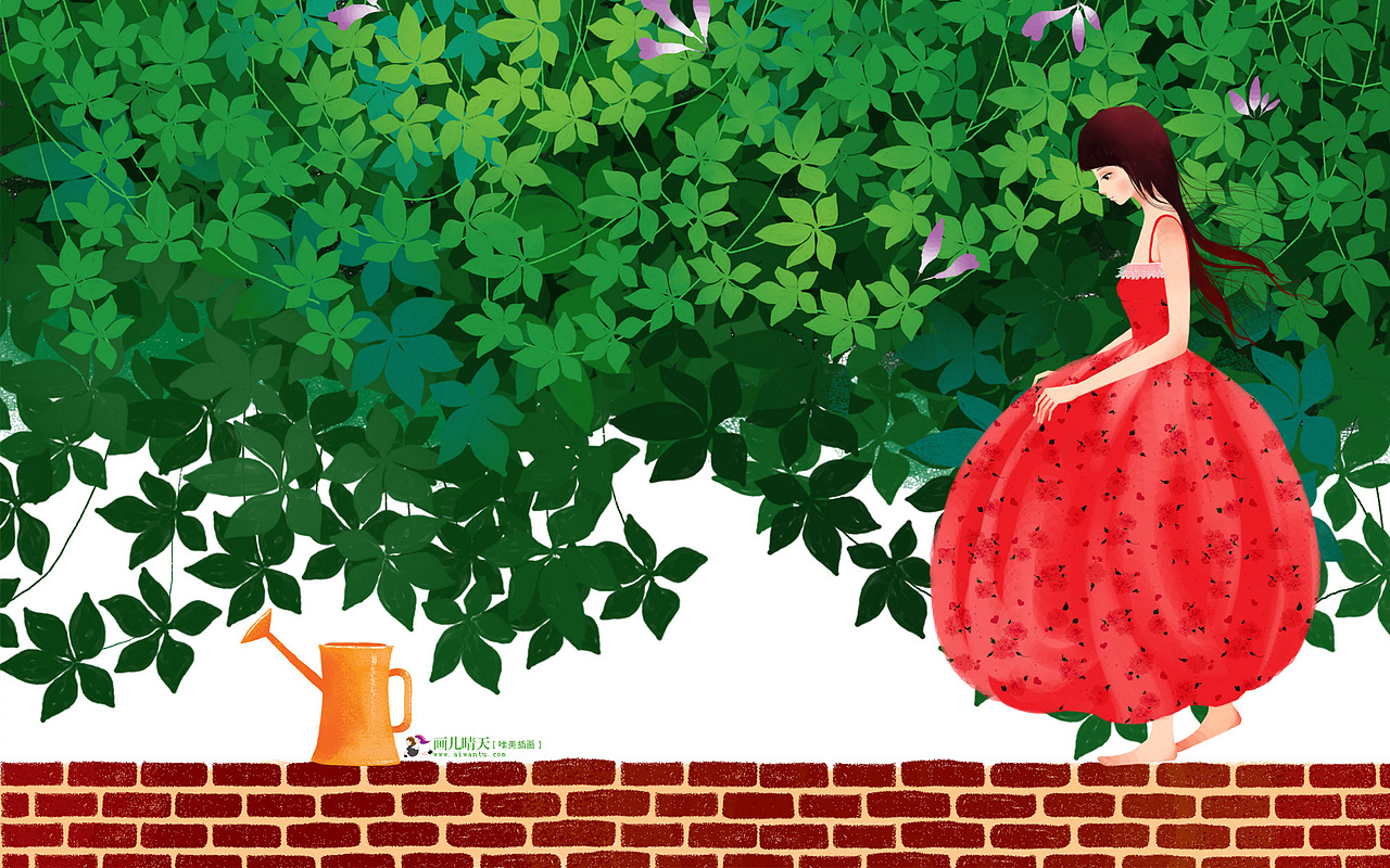 画儿晴天唯美插画壁纸插画桌面插画唯美壁纸唯美浪漫小清新