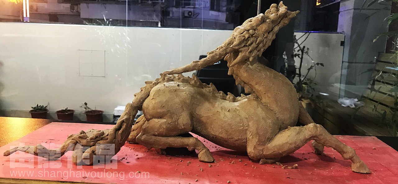 由龙款铜雕麒麟制作流程揭秘（图ZMjgwMzY5NTY4） - 工艺品设计 - 站酷设计师上海由龍工作室原创素材 - 站酷ZCOOL