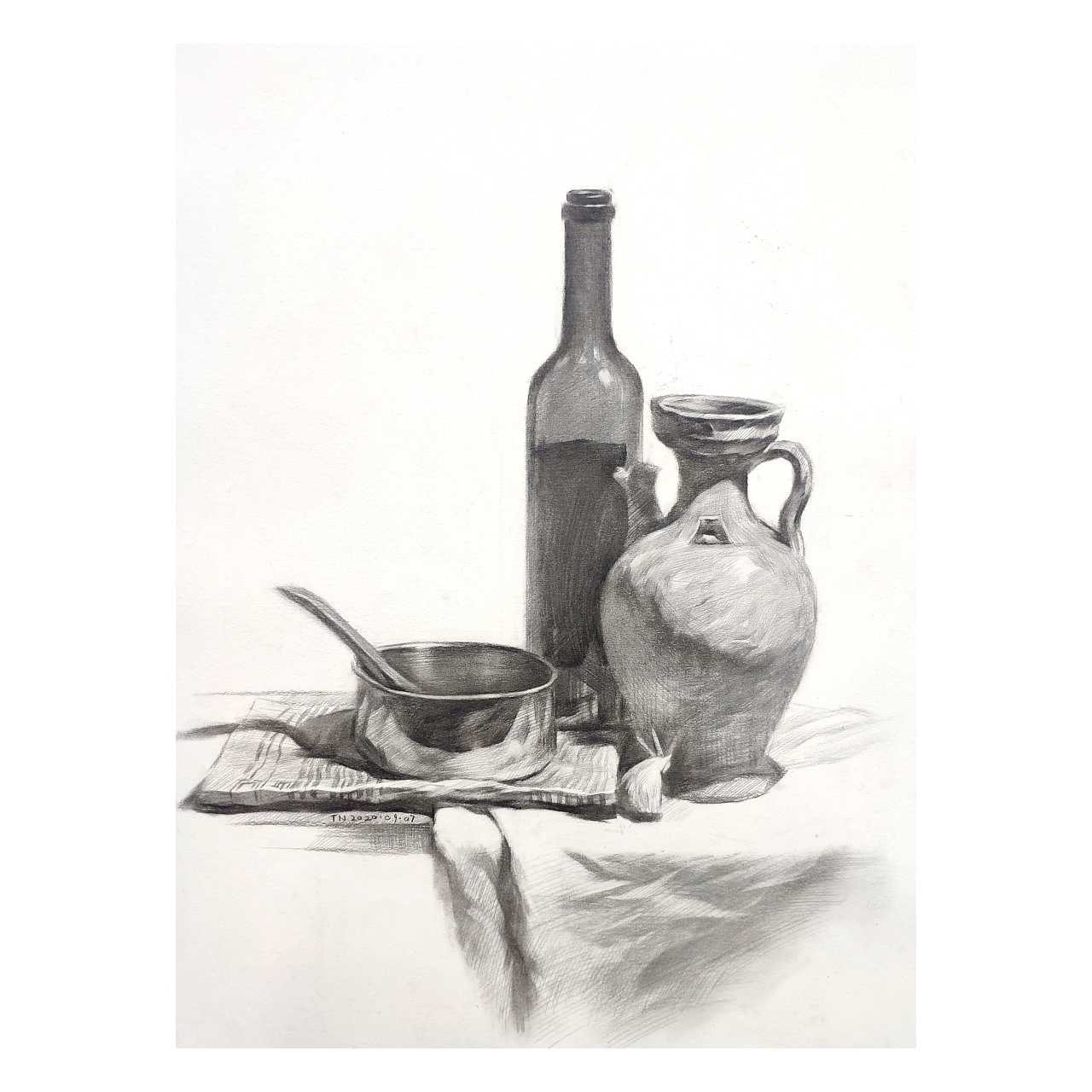 素描静物|纯艺术|绘画|图南老师 - 原创作品 - 站酷 (zcool)