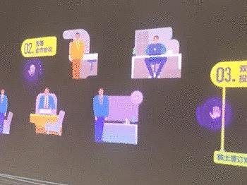 青岛院士港院士入港墙面投影互动