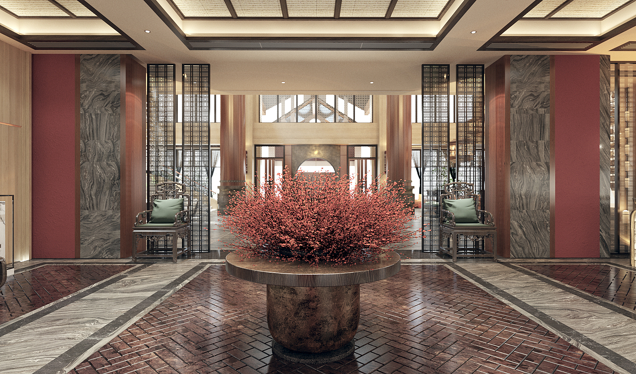 山顶酒店大堂（图ZMTk1MDc3MjUy） - 家装设计 - 站酷设计师灬大奇奇灬原创素材 - 站酷ZCOOL