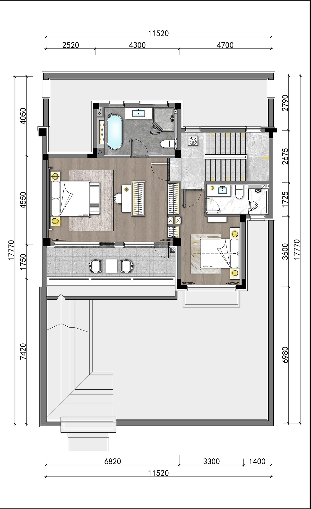 新中式合院样板房2