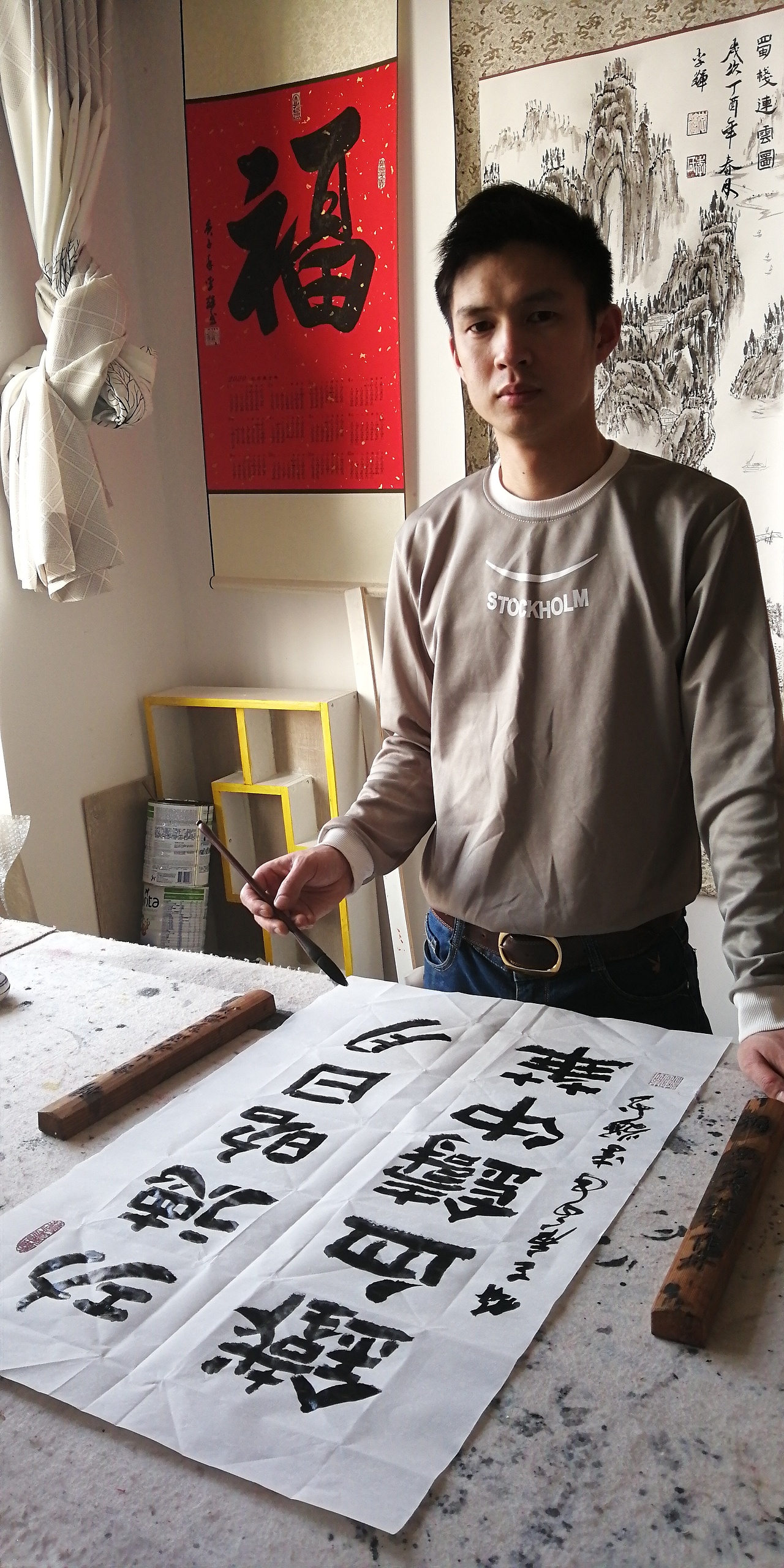 本人的作品：《安徽李辉-聋人画家》（图ZMjE4NTQ4NzY4） - 人文/纪实摄影 - 站酷设计师安徽李辉聋人画家原创素材 - 站酷ZCOOL