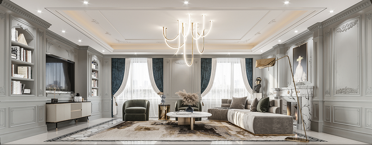 法式别墅（图ZMjM1NDMwNzYw） - 家装设计 - 站酷设计师五月sh原创素材 - 站酷ZCOOL