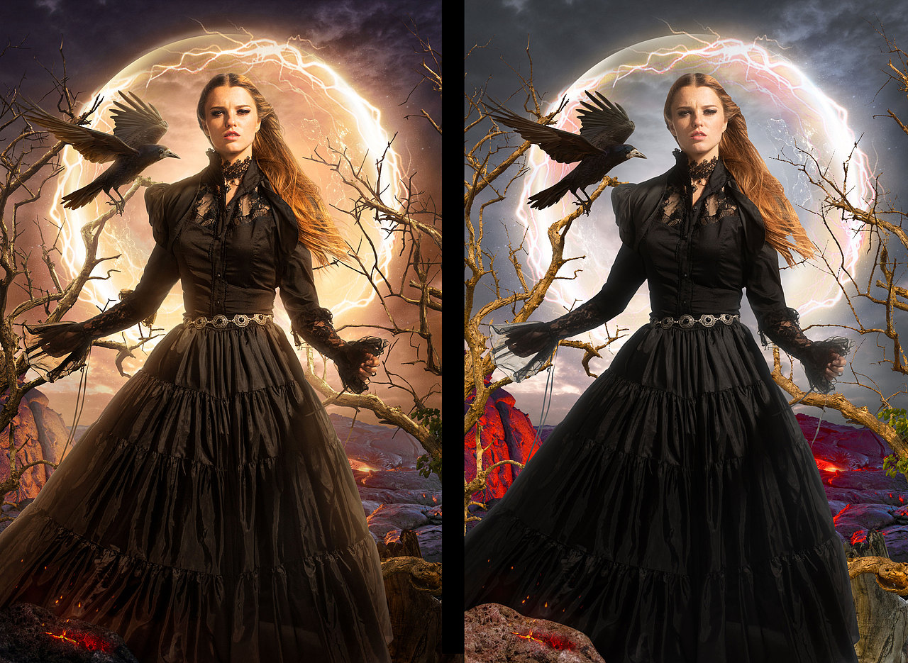 2021年下半年影视合成海报前后对比图