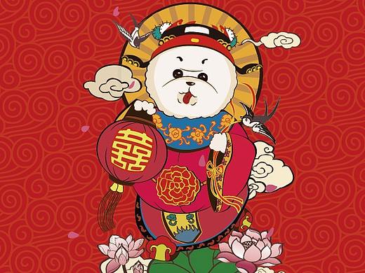 欢乐新春戊戌狗年之五路神仙