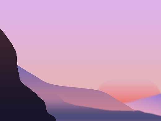 渐变色风景练习