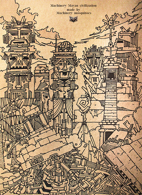 画在牛皮纸上的画（图ZNzA1OTY=） - 艺术插画 - 站酷设计师机器蚊子原创素材 - 站酷ZCOOL