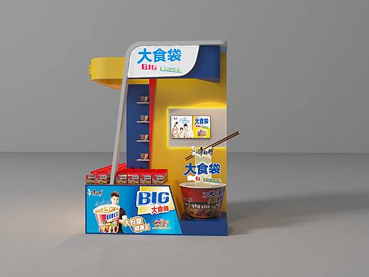 康师傅包柱货堆