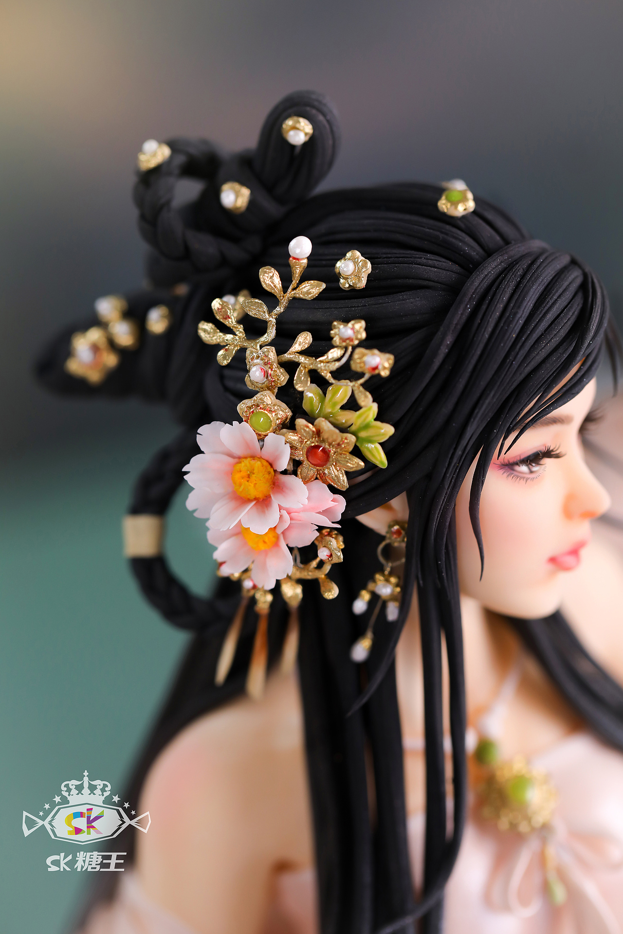 古风翻糖人偶蛋糕《嫦娥&玉兔》,超级惊艳