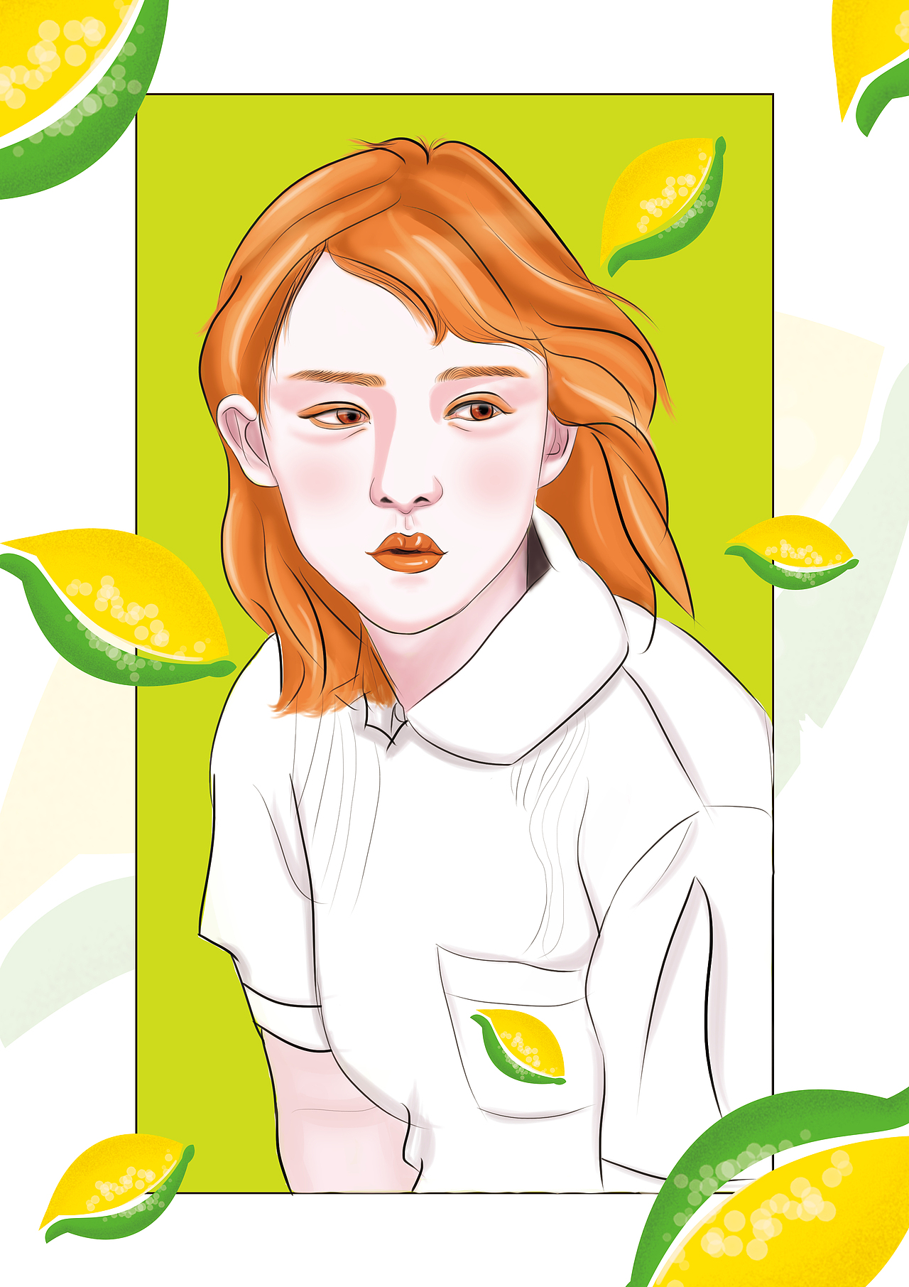 夏日——雪碧|插画|艺术插画|囍七不是汽水_原创作品-站酷zcool