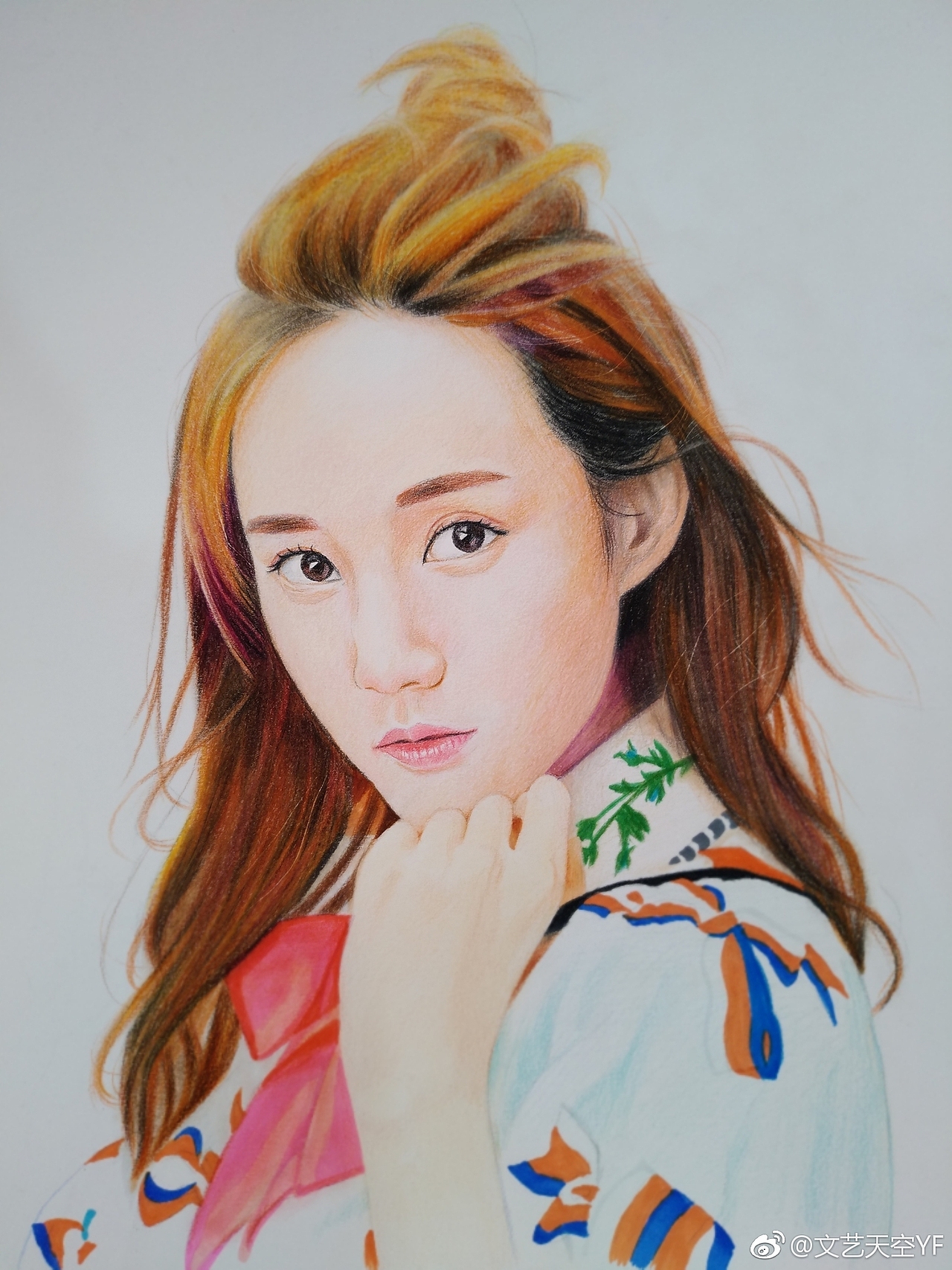 手绘明星李一桐