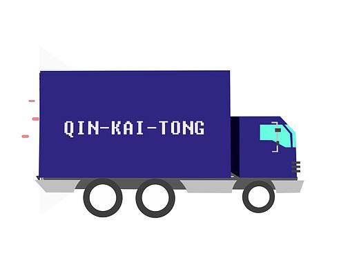 货物掉下及卡车动画