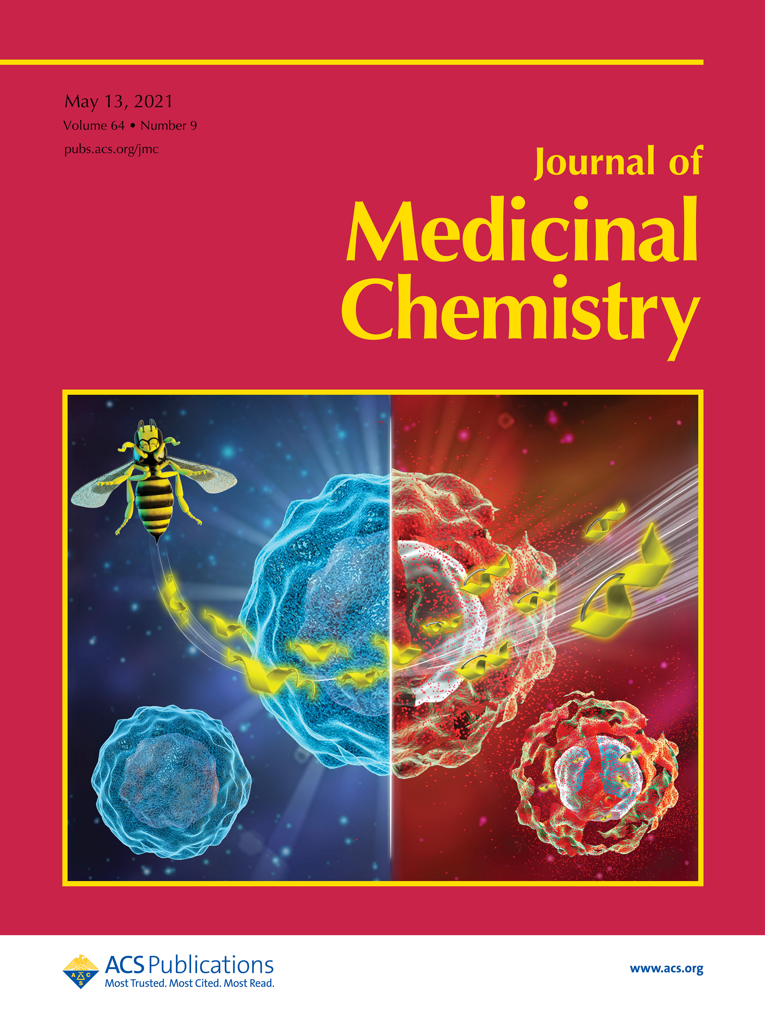 sci杂志封面配图设计中科幻彩科研绘图医学插画动画
