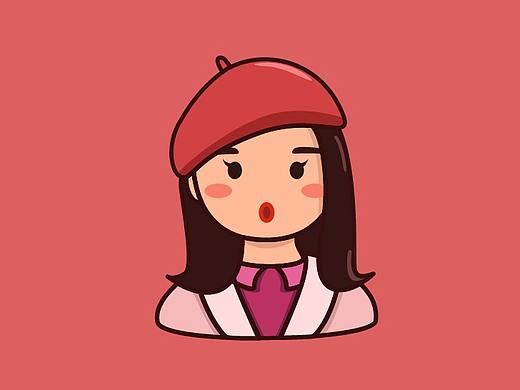 女孩头像动效