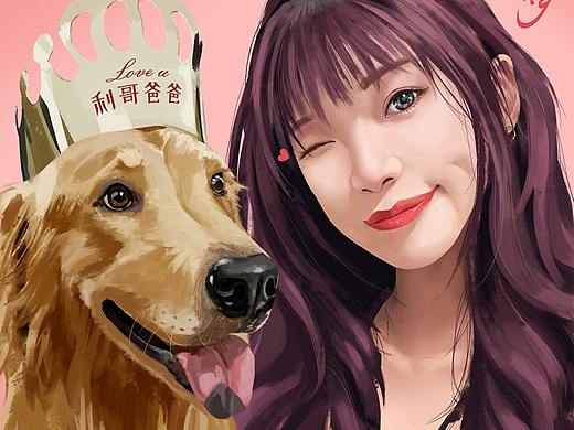 一人一条狗，来自对金毛的宠爱（个人主页-ZNTY0Mzk2ODQ=） - 创作习作 - 站酷设计师七道安木木夕原创素材 - 站酷ZCOOL