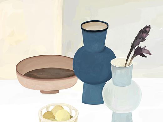 日常系列插画-器物