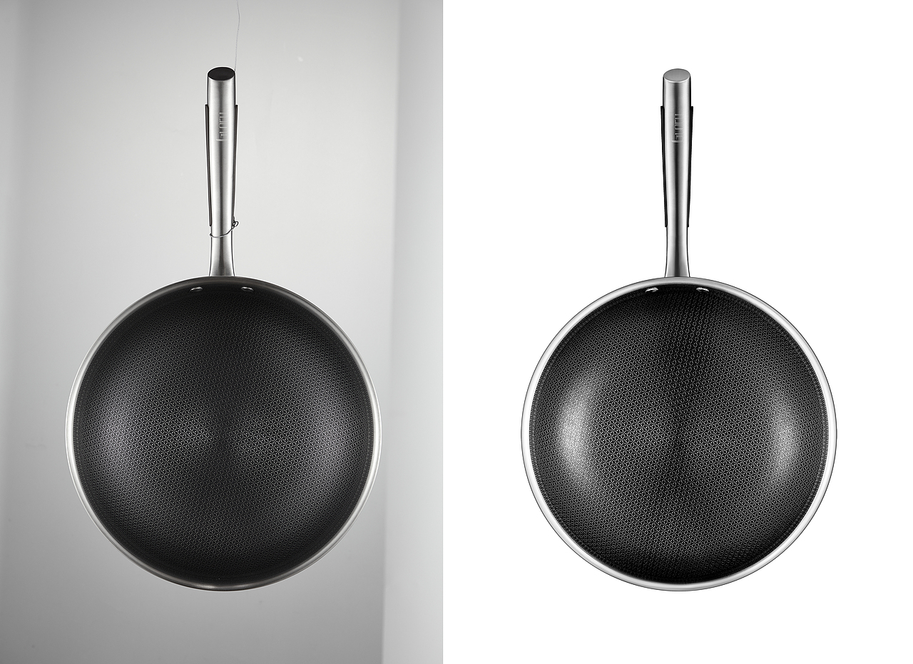 一些厨房炒锅、煎锅、早餐机修图