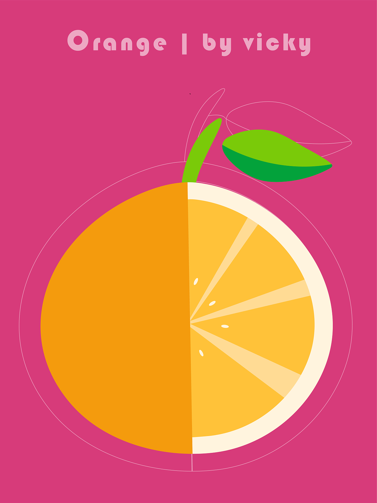 水果系列—扁平风格矢量插画