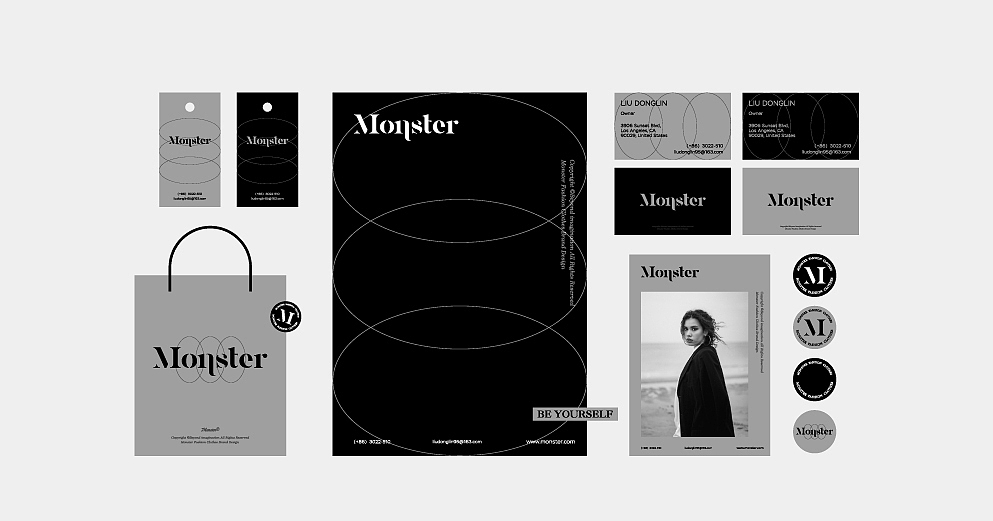 Monster服装品牌（图ZMjUyNTQwODYw） - 品牌 - 站酷设计师东临Dolin原创素材 - 站酷ZCOOL