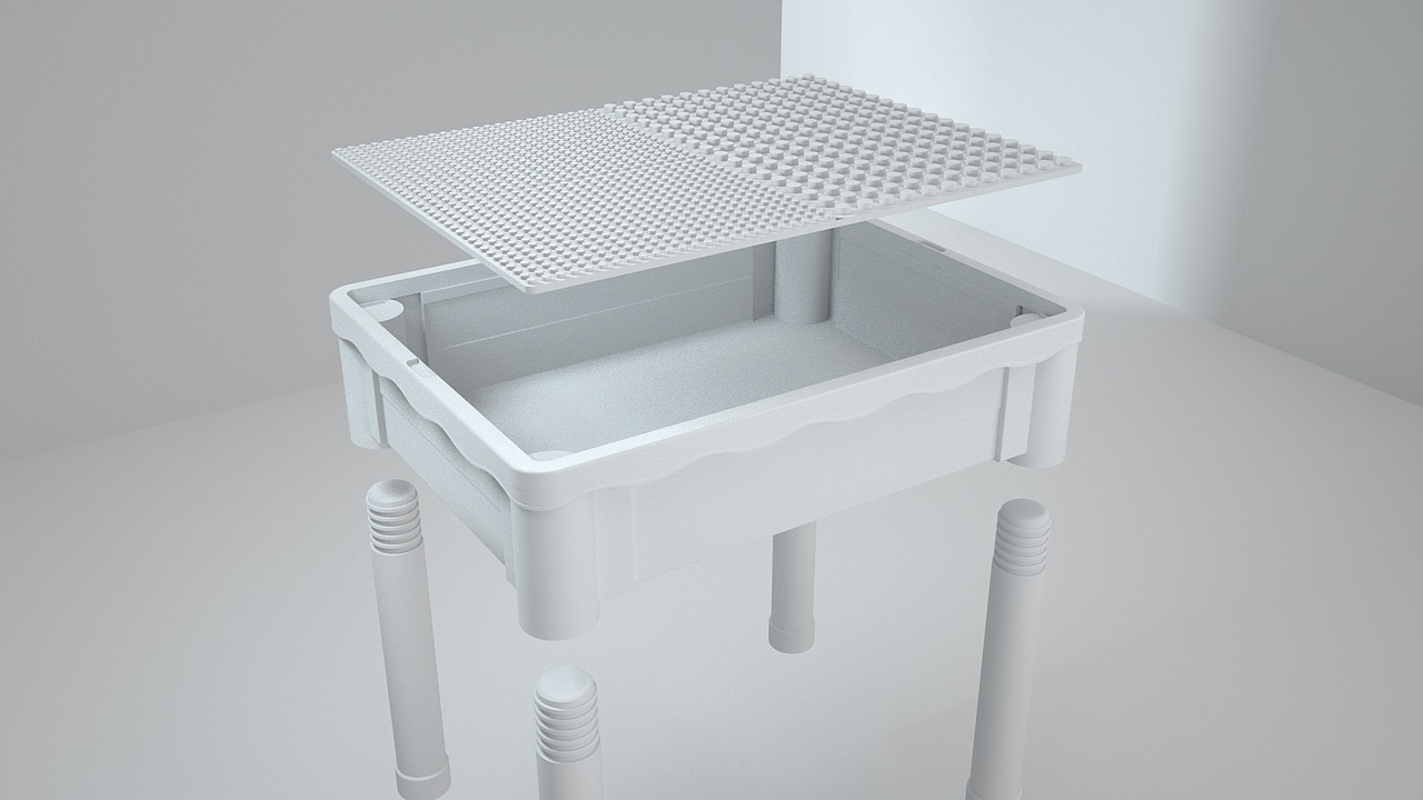 产品建模渲染 | 儿童积木桌（图ZMjY1OTU5NTQw） - 产品 - 站酷设计师阿悦不胖原创素材 - 站酷ZCOOL