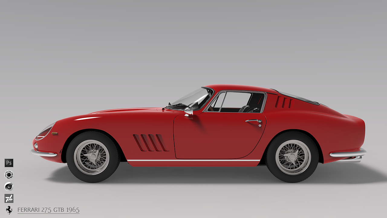 Ferrari 275 GTB 1965 渲染
