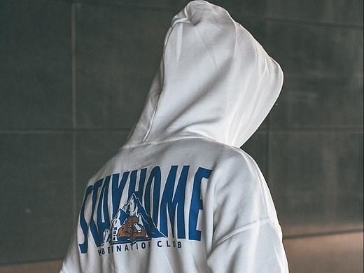 STRETAG思锐泰格设计感卫衣女白色连帽时尚卫衣