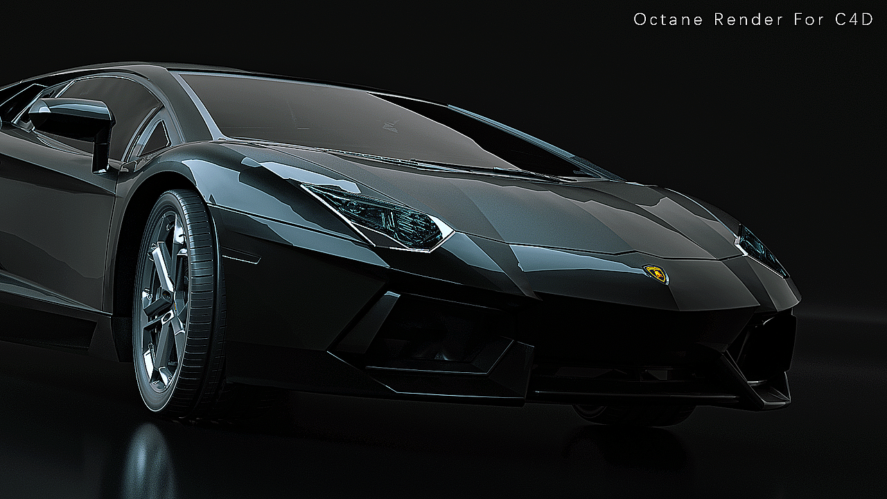 OCtane Render For C4D汽车渲染练习-3