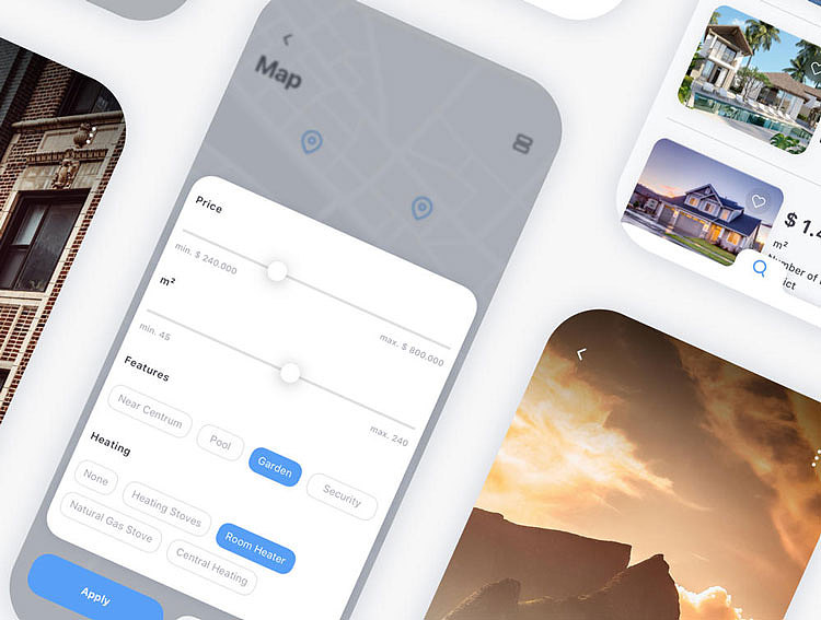 H5旅游酒店民俗宾馆客房预定共享手机APP界面UI设计