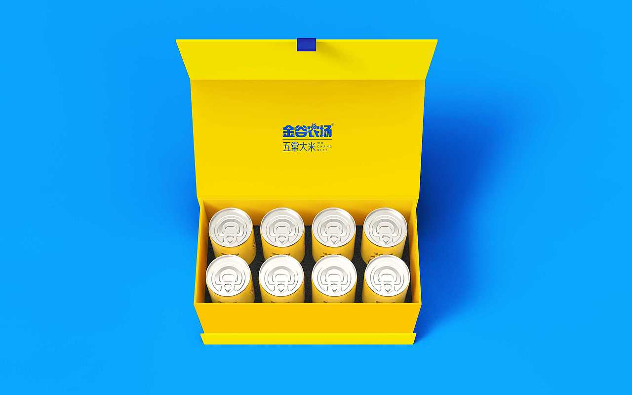 金谷农场大米礼盒设计（图ZMjkyNDg1NDg0） - 包装 - 站酷设计师凌晨五点碰面原创素材 - 站酷ZCOOL